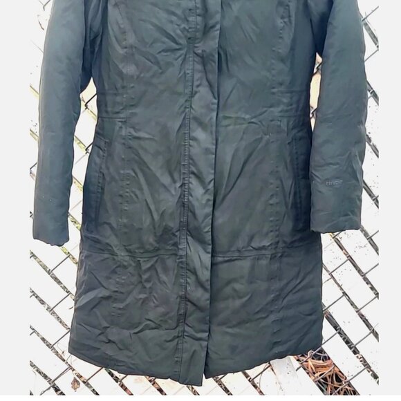 THE NORTH FACE Arctic Parka Goose Down Long Olive Green Puffer Coat Hood Women S - Picture 3 of 16